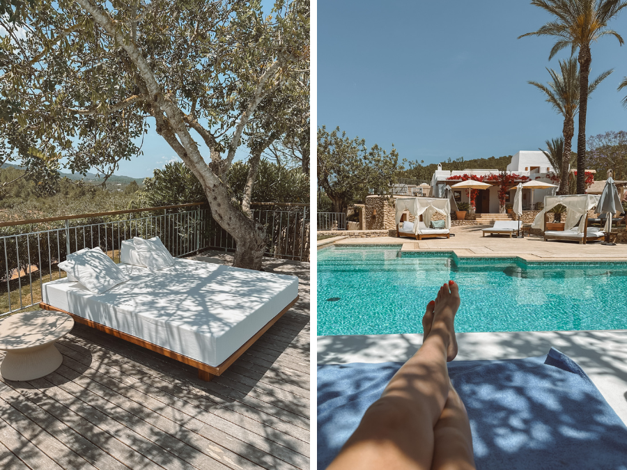 Het zwembad van Can Lluc Rural Hotel op Ibiza